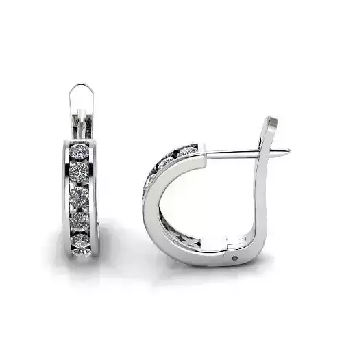 Earrings with English lock Model 3513