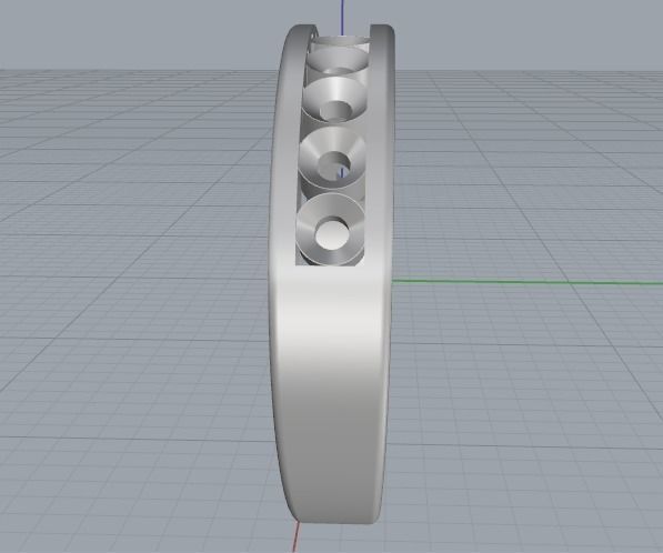 Engagement halo rings Model 3510 3D print model_3