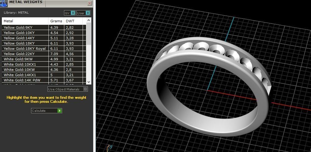 Engagement halo rings Model 3510 3D print model_7