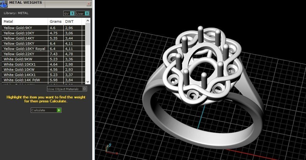 Ring Model 3507 3D print model_10