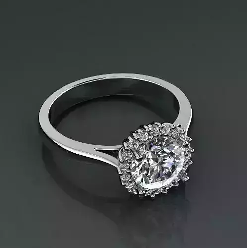 Engagement halo rings Model 3498