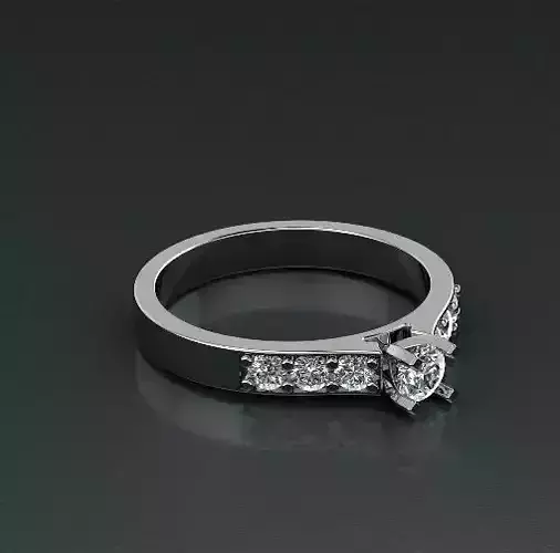 Engagement halo rings Model 3496