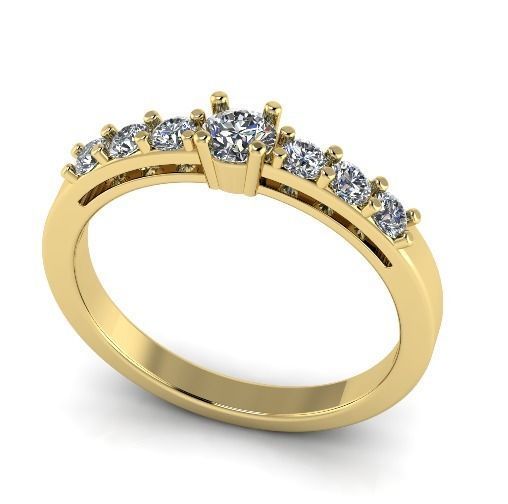 Engagement halo rings Model 3486 3D print model_1