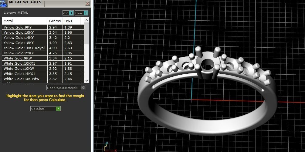 Engagement halo rings Model 3486 3D print model_8