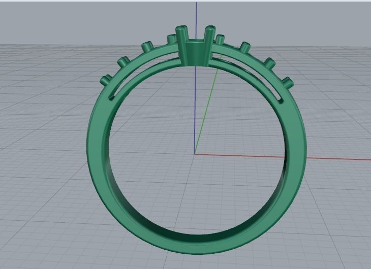 Engagement halo rings Model 3486 3D print model_3