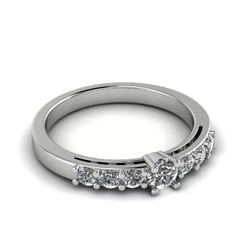 Engagement halo rings Model 3486 3D print model_0
