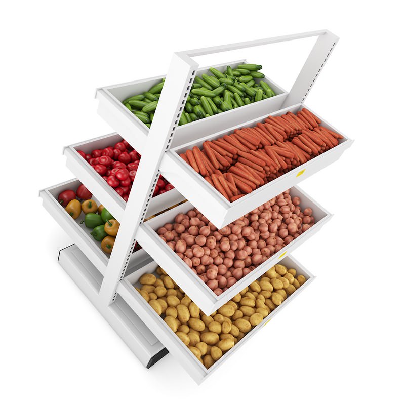 Vegetable Shelf 3D model_2