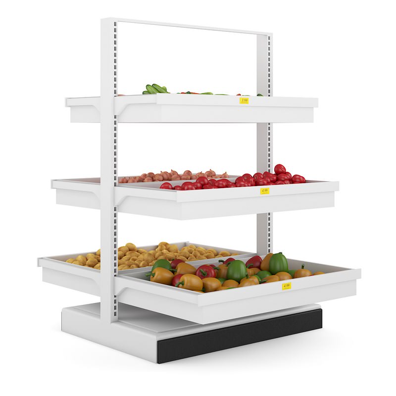 Vegetable Shelf 3D model_1