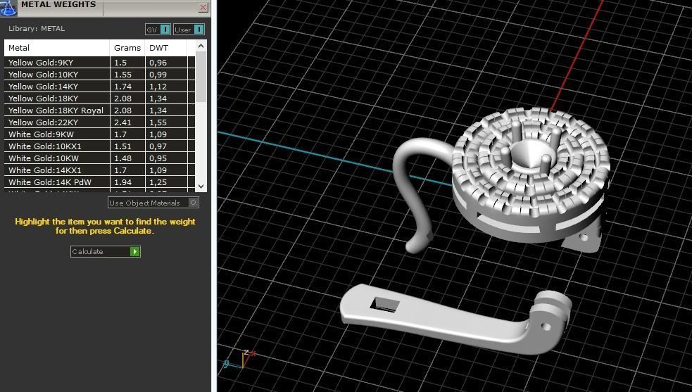 Earrings with English lock Model 3478 3D print model_8