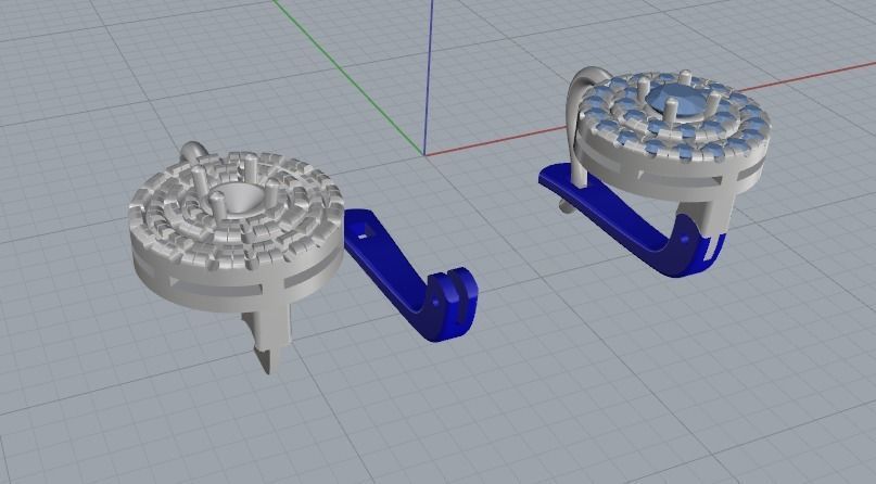 Earrings with English lock Model 3478 3D print model_5