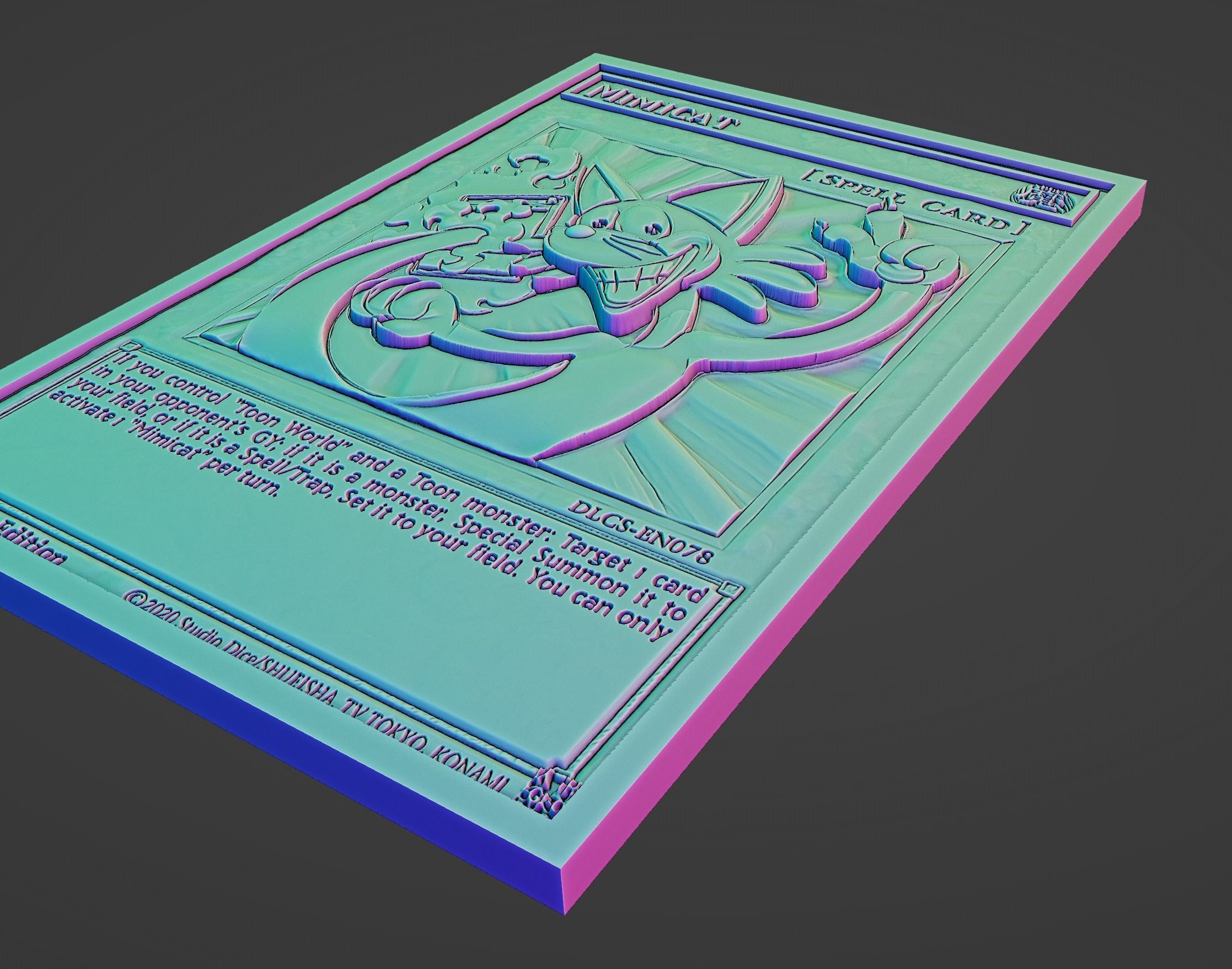 mimicat - yugioh 3D model 3D printable | CGTrader