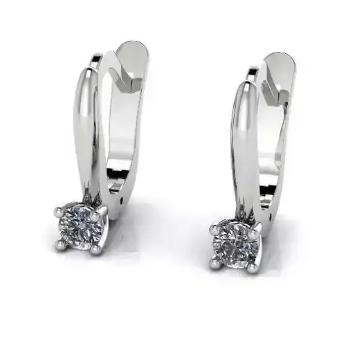 Earrings with English lock Model 3471