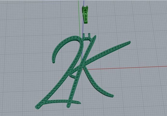 Pendant 2K Model 3470 3D print model_2