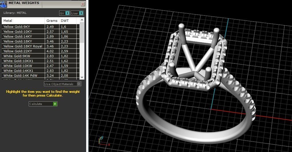 Engagement halo rings Model 3468 3D print model_9
