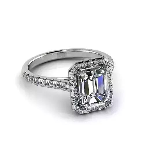 Engagement halo rings Model 3468 3D print model