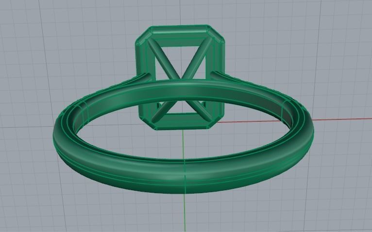 Engagement halo rings Model 3468 3D print model_3