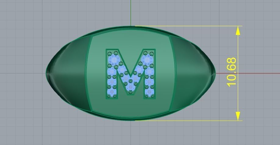 M ring Model 3467 3D print model_8