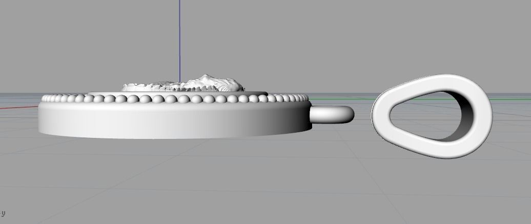 Pendant crocodile Model 3459 3D print model_4