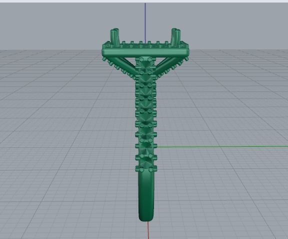 Engagement halo rings Model 3457 3D print model_5