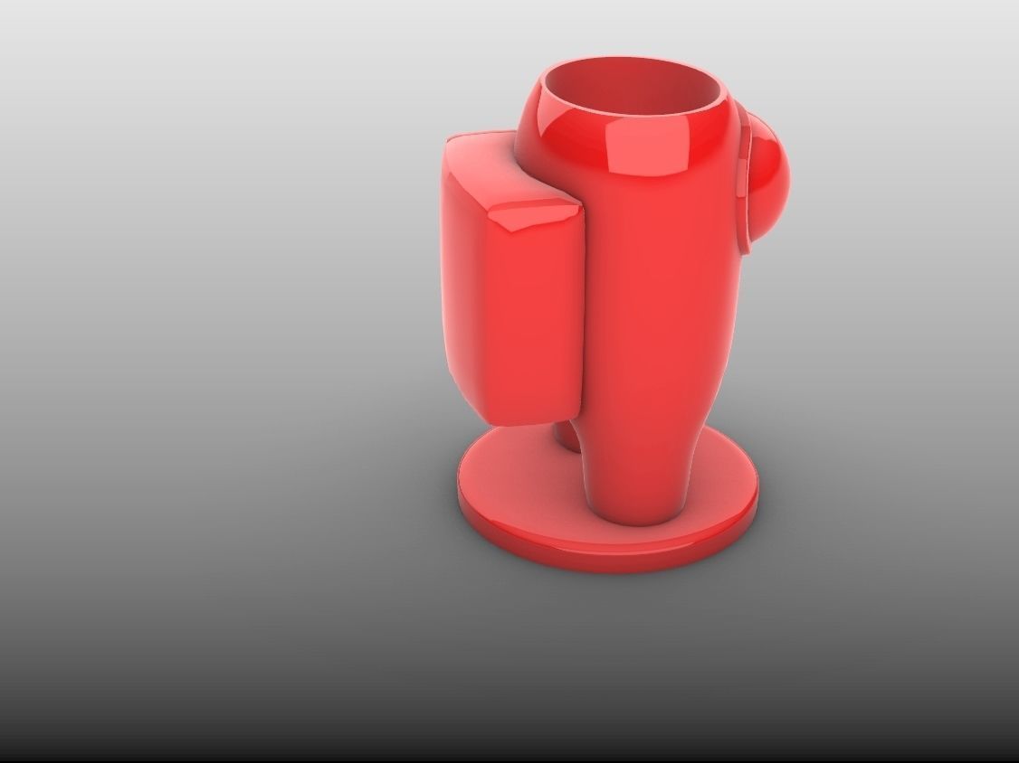 Among Us pencil Holder or Planter 3D print model_9