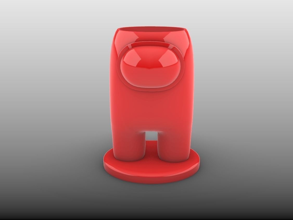Among Us pencil Holder or Planter 3D print model_7