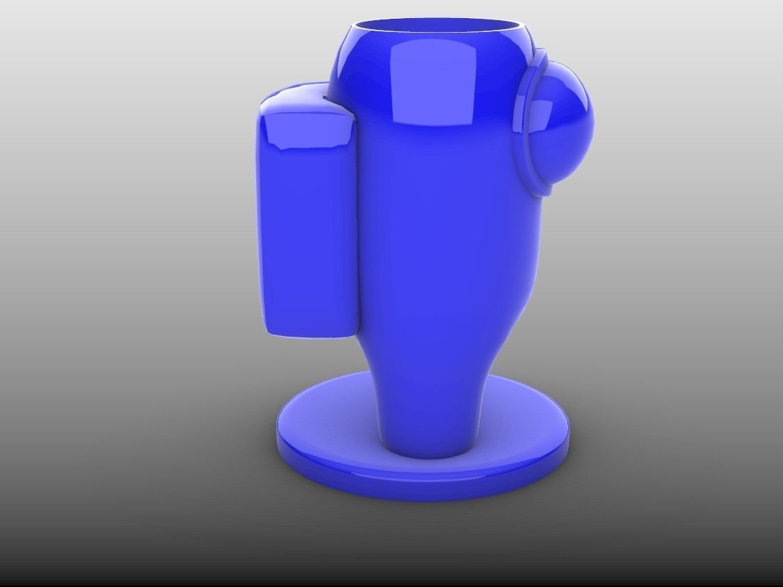 Among Us pencil Holder or Planter 3D print model_2