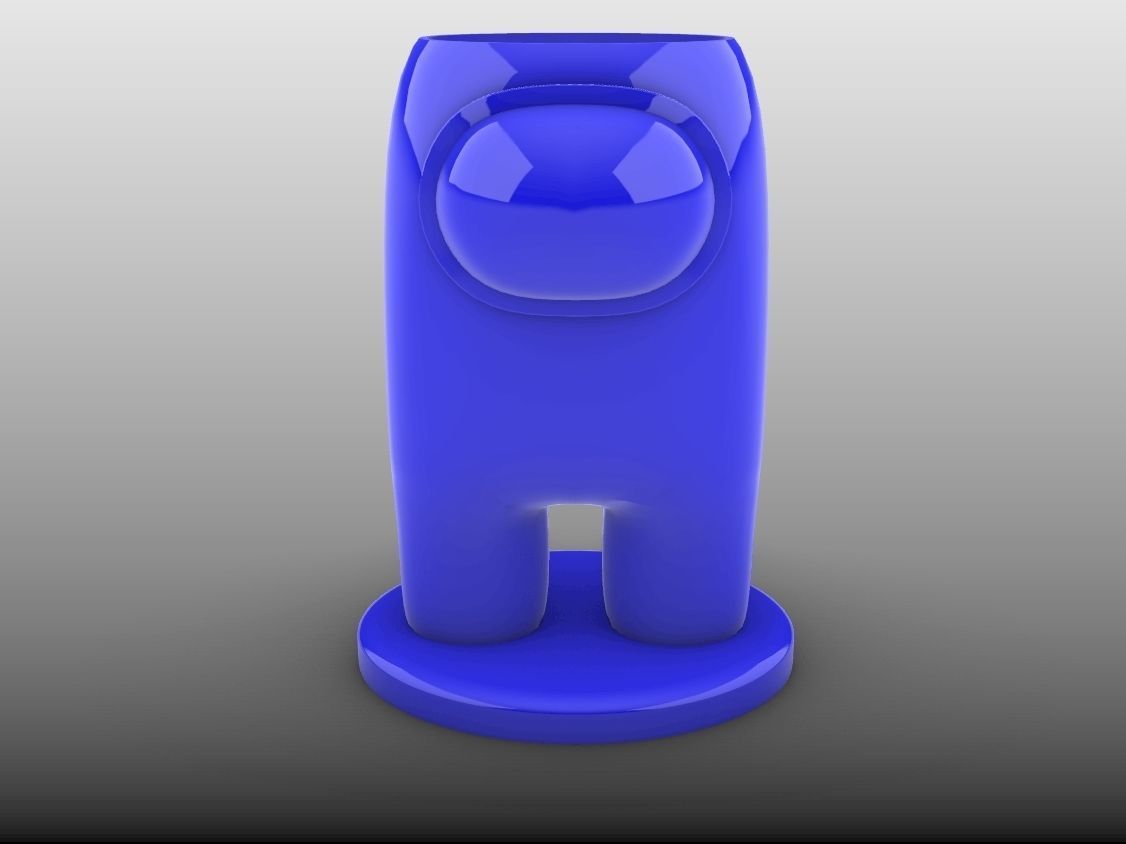 Among Us pencil Holder or Planter 3D print model_10