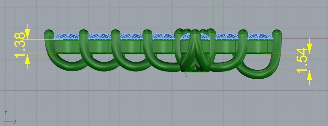 Pendant Cross Model 3450 3D print model_7