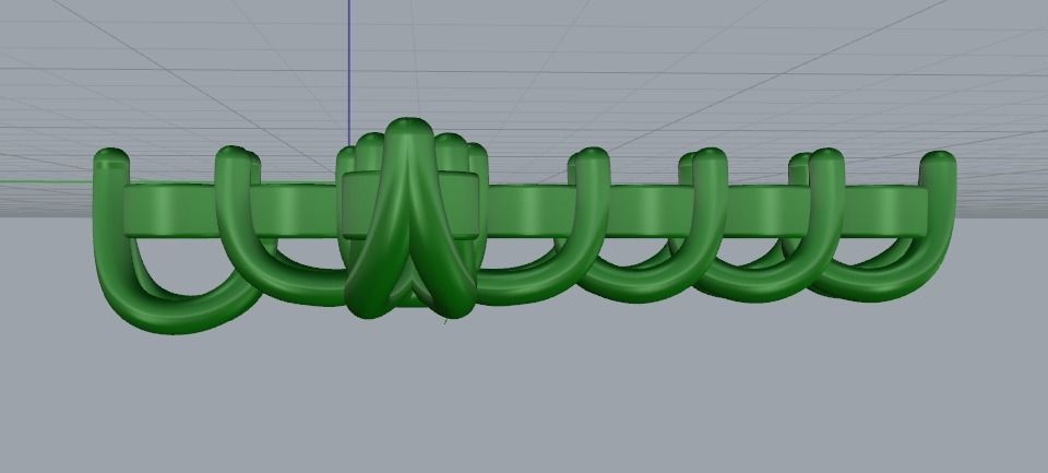 Pendant Cross Model 3450 3D print model_3