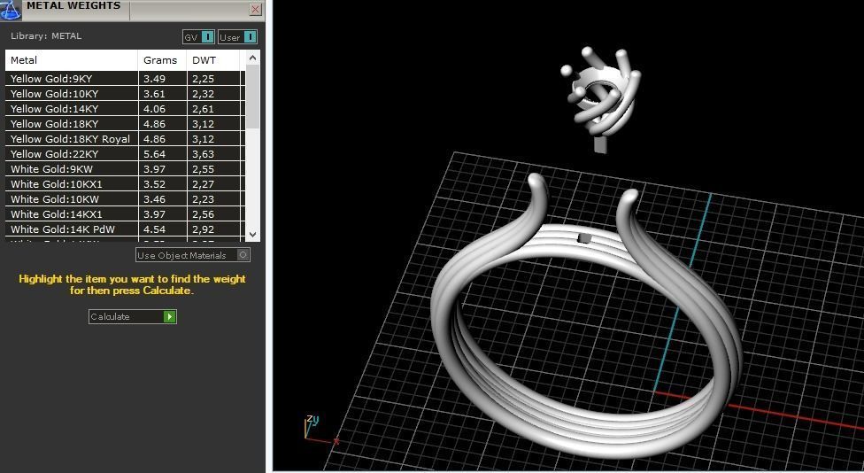 Engagement halo rings Model 3447 3D print model_7