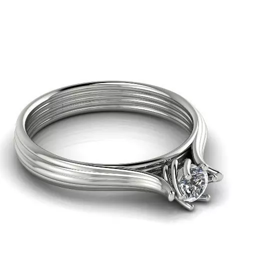 Engagement halo rings Model 3447 3D print model_0