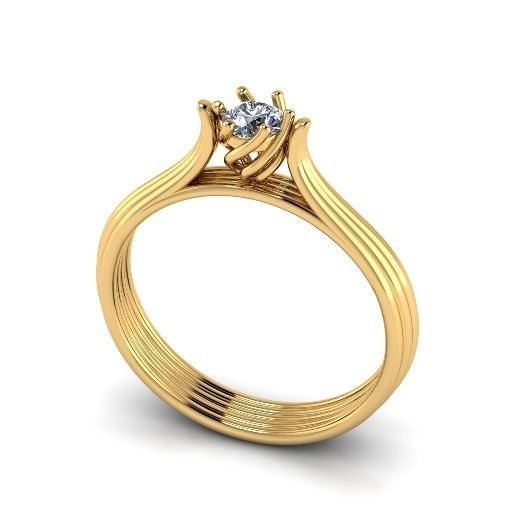 Engagement halo rings Model 3447 3D print model_1