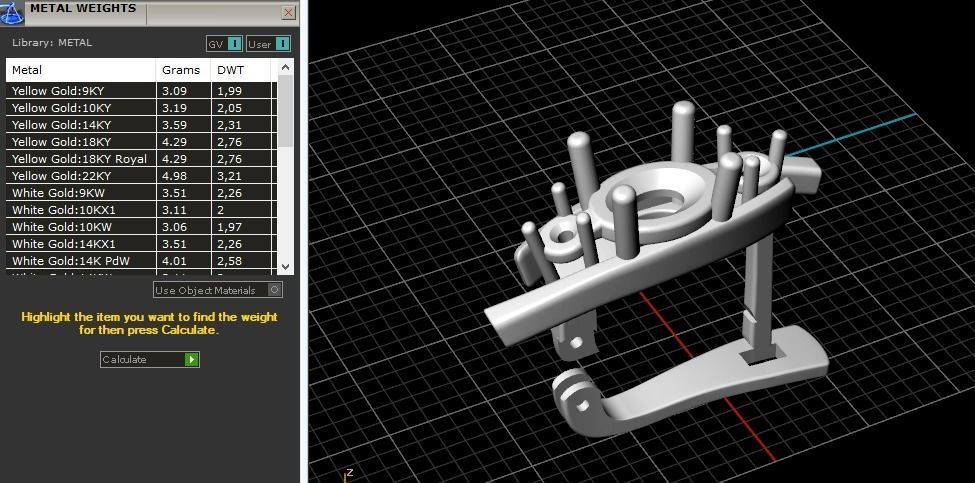 Earrings with English lock Model 3445 3D print model_8