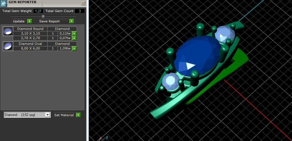 Earrings with English lock Model 3445 3D print model_9