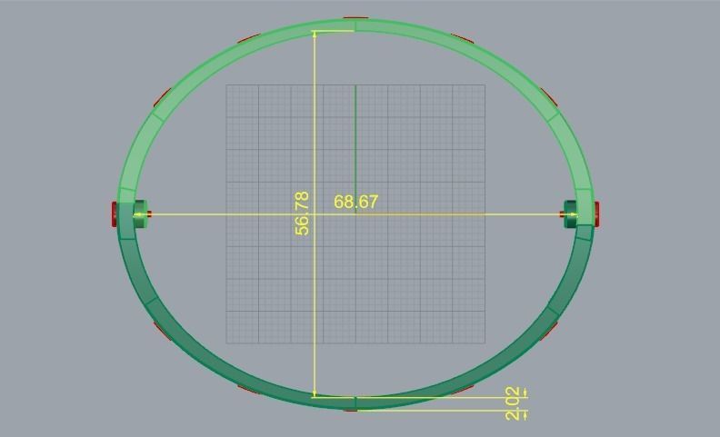 Bolt bracelet Model 3441 3D print model_6