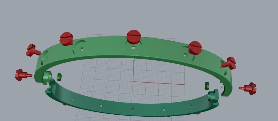 Bolt bracelet Model 3441 3D print model_3