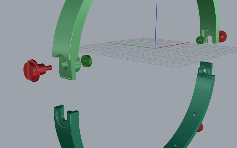 Bolt bracelet Model 3441 3D print model_4