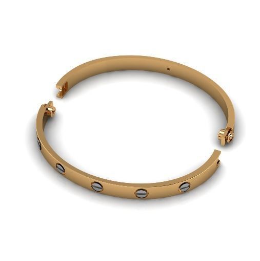 Bolt bracelet Model 3441 3D print model_1