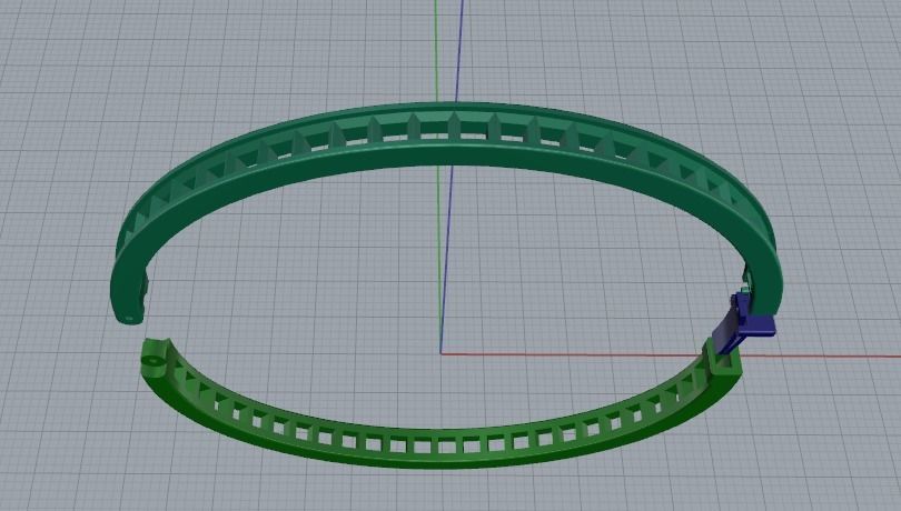 Bracelet Model 3440 3D print model_2