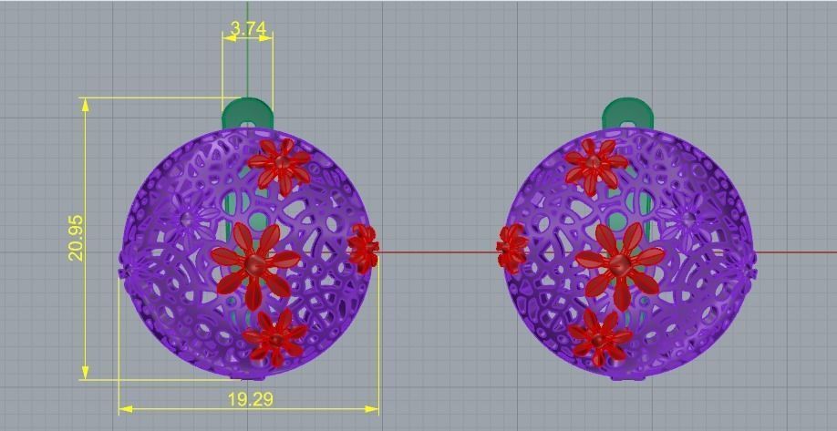 Earrings with English lock Model 3437 3D print model_6