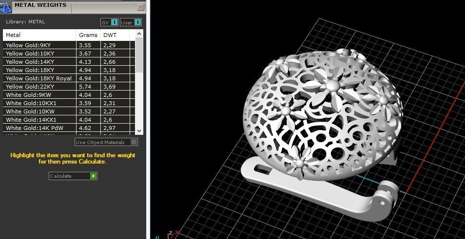 Earrings with English lock Model 3437 3D print model_8