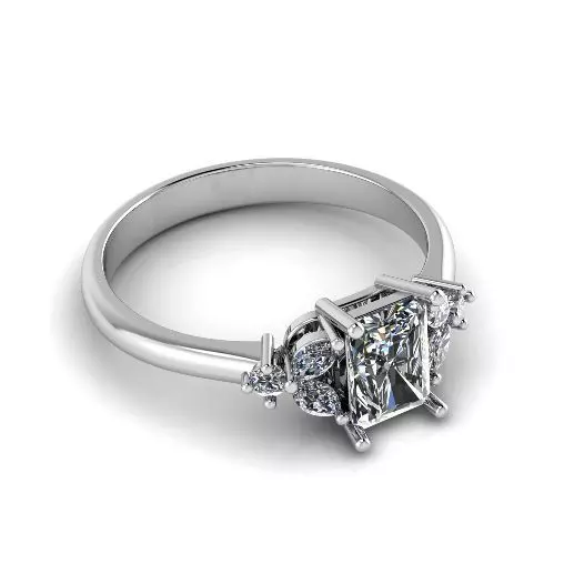 Engagement halo rings Model 3436 3D print model_0