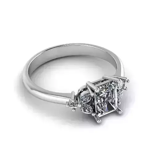Engagement halo rings Model 3436 3D print model