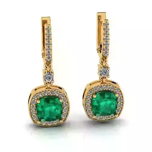 Earrings with English lock Model 3432