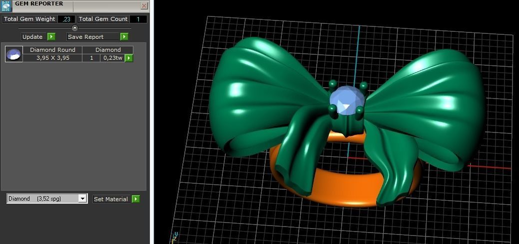 Bow ring Model 3427 3D print model_10