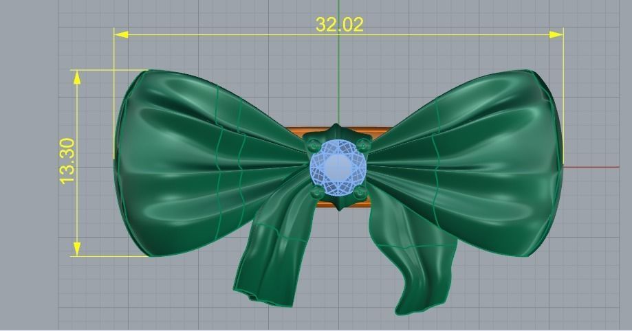 Bow ring Model 3427 3D print model_7