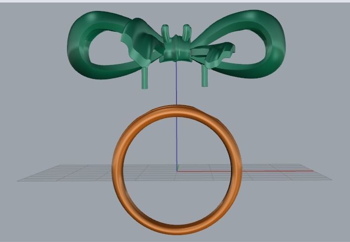 Bow ring Model 3427 3D print model_3