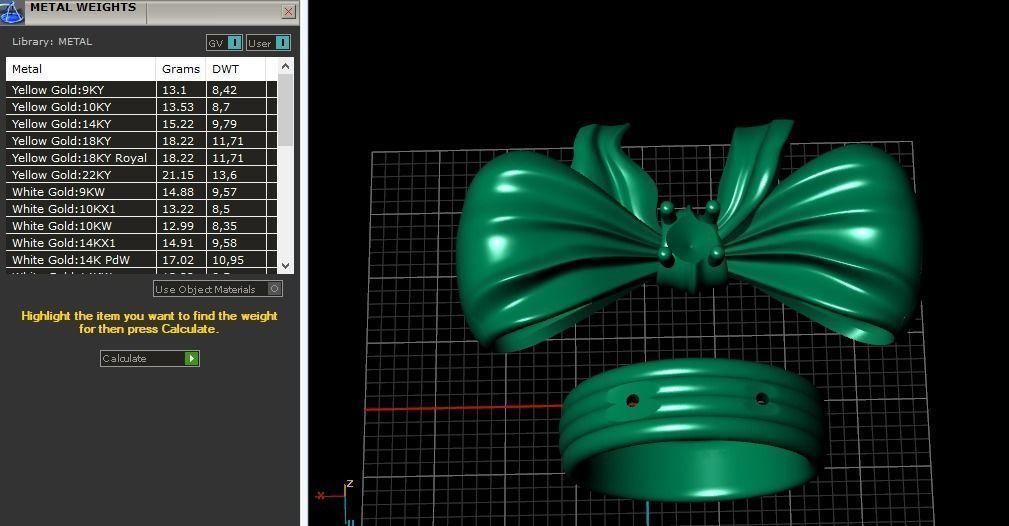 Bow ring Model 3427 3D print model_9