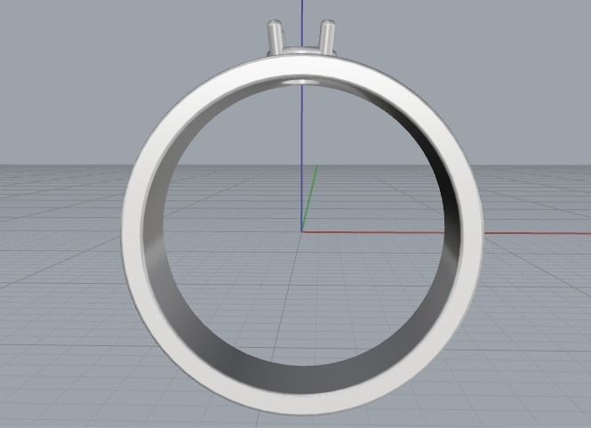 Engagement halo rings Model 3426 3D print model_4