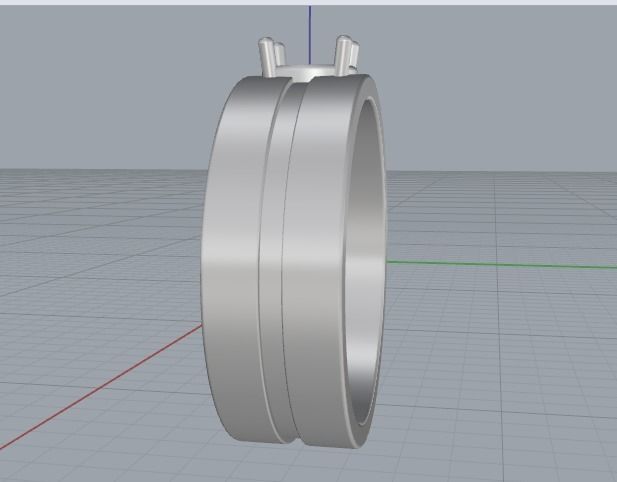 Engagement halo rings Model 3426 3D print model_3